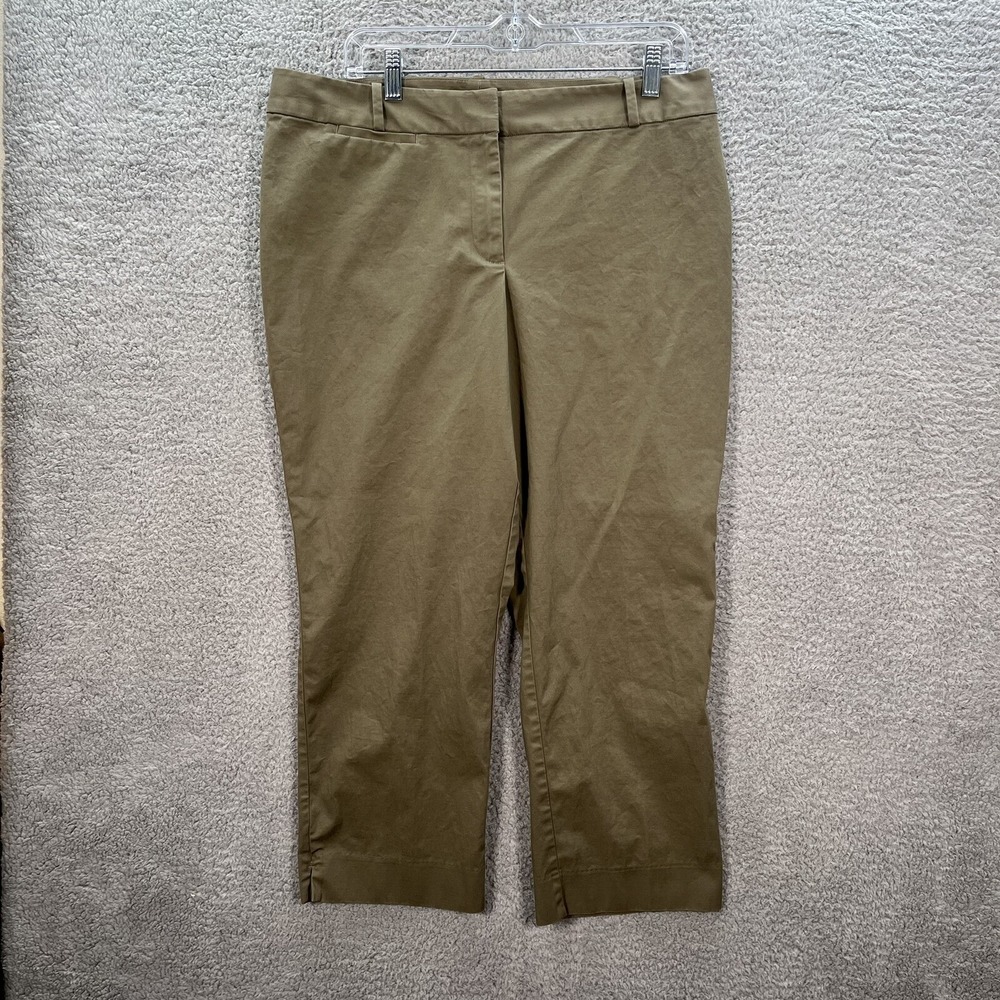 Talbots Pants Womens 14 Brown Signature Dress Trousers Stretch Preppy Careerwear